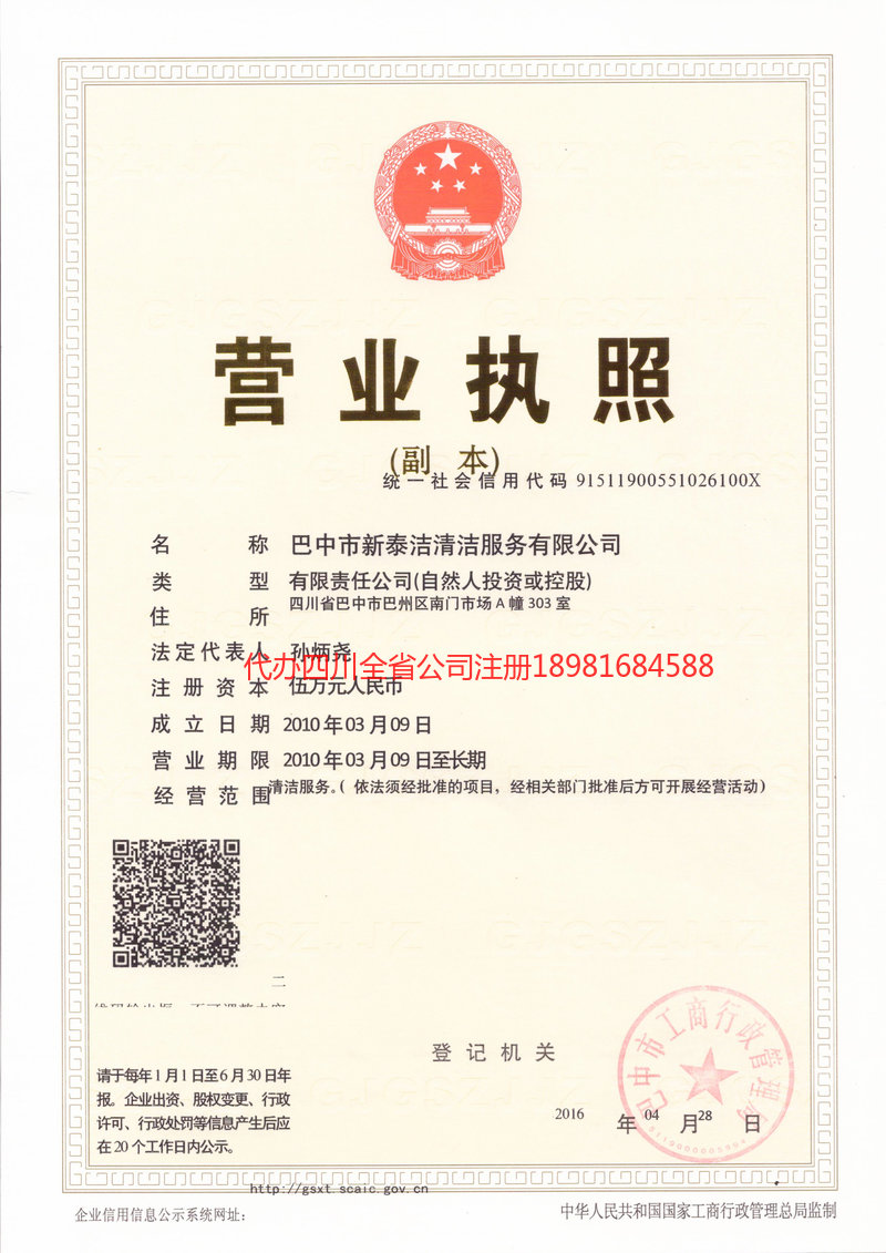 儋州儋州新泰洁清洁服务有限公司